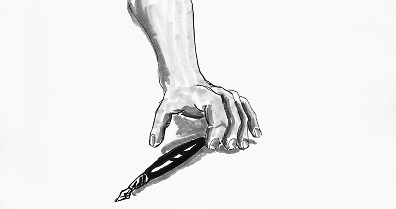 hand-reaching-for-fountain-pen